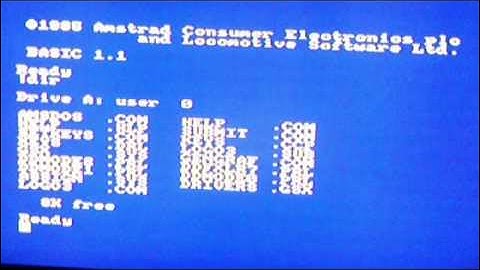 amstrad how to - CP/M