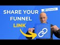 How to share a funnel link in Systeme.io