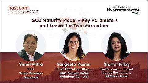 GCC Maturity Model - Key Parameters and Levers for Transformation | A Webinar | nasscom GCC 2023