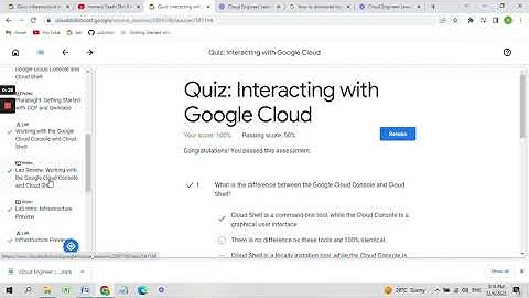 Essential Google Cloud Infrastructure: Foundation | quiz answers