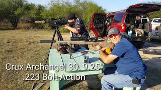Friday at the Range.  Three Crux .30 Suppressors on a .223 compared.
