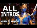 MORTAL KOMBAT 1 Kitana All Intros Dialogue Character Banter MK1