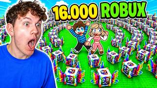 Vi Åbner Lucky Blocks for 16.000 Robux i mit Roblox Spil...