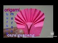 Cara membuat origami burung merak | origami burung