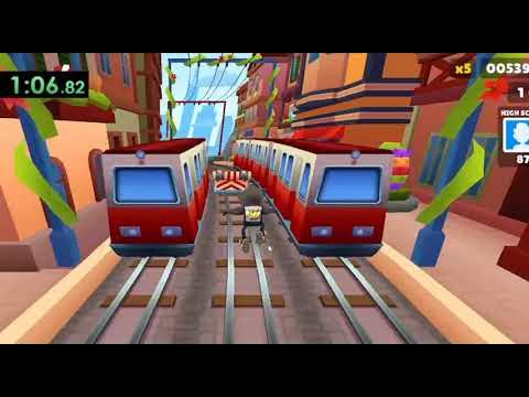 COMO USAR O CRONÔMETRO NO SUBWAY SURFERS, COLOCANDO TEMPO NA TELA, DESAFIO  DE 0 MOEDAS ( NO COINS ) 