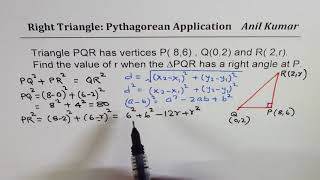 Find missing Coordinates of a right Triangle challenge question