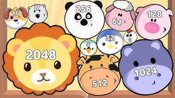 MERGE ANIMAL 3D - ASMR Gameplay (Animal Evolution, Level Up Balls 2048)