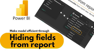 How to Hide Fields in Power BI Report View | Clean & Organize Your Data (2024)