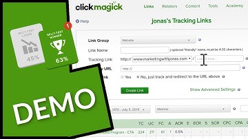 ClickMagick Demo - Tracking Traffic With ClickMagick