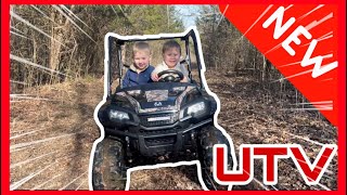 Driving the NEW UTV on the farm! So many COOL features !