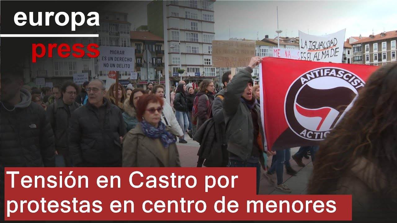 Tensión en Castro por las manifestaciones del centro de acogida de menores