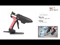 820-15 - Adjustable temperature, heavy duty medium size 15mm (5/8″) glue gun.