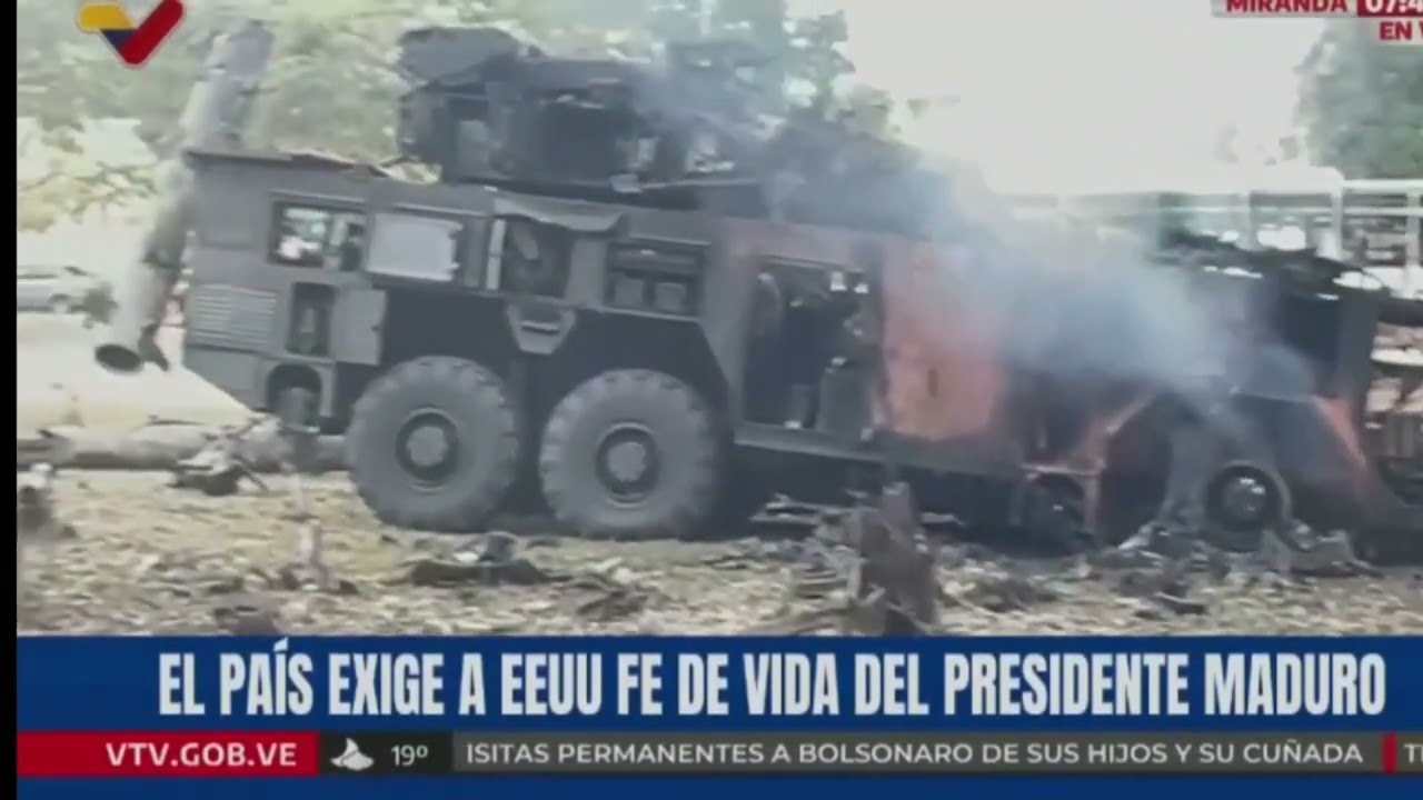 Imágenes muestran el sitio donde ocurrieron las detonaciones en Caracas