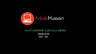 Midpoints | Urdu | Hindi | Multivariable Calculus Series Vid - 02
