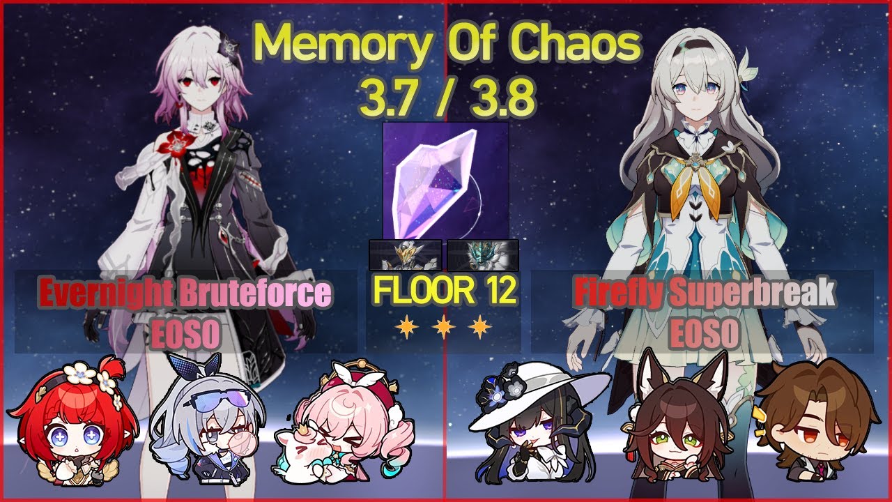 Evernight Bruteforce E0S0 & Firefly Superbreak E0S0 - MOC 3.7/3.8 Floor 12 | Honkai Star Rail F2P