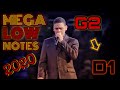 ALUÍSIO JUNIOR | [D1-G2] ULTIMATE MEGA LOW NOTE COMPILATION 2020 | QUARTETO GILEADE