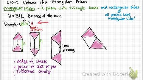 Math 6 L10-2 Volume of Triangular Prisms