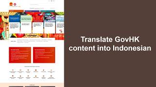 Translate GovHK into Indonesian