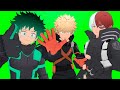 Deku bakugou e todoroki em boku no hero vr