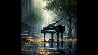 Relaxing  music with rain and piano
