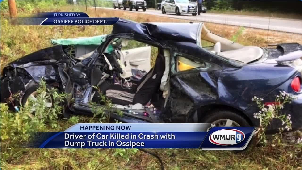 Driver killed in collision with dump truck - YouTube