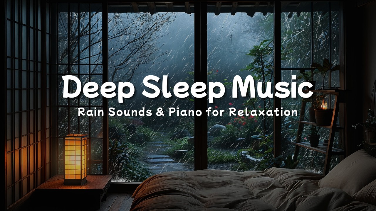Healing Sleep Music with Soft Rain 🎹 Gentle Piano Sounds for Deep Sleep ...