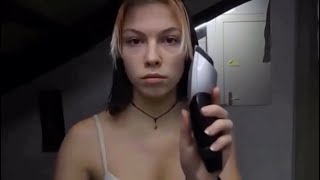 Young Girl Headshave Bald In Bathroom!!!
