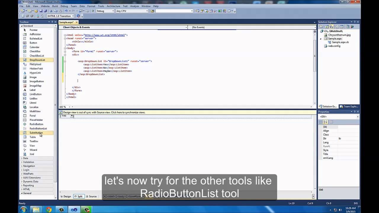 ToolBox Tutorial in ASP.NET - YouTube