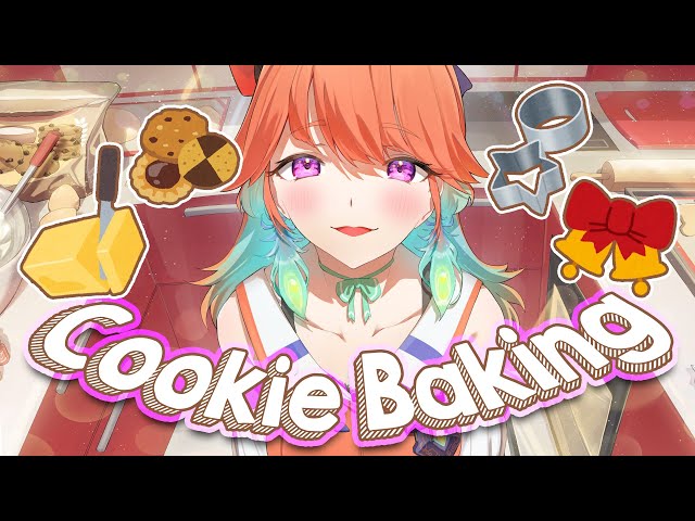 【COOKIE BAKING】jolly cookies for good chimkins!! #kfp #キアライブのサムネイル