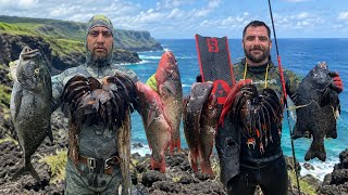 MONSTER Omilu & a RARE Maui fish! | Skeeprong Spearfishing in Hawaii
