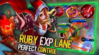 Ruby EXP Lane vs Xborg, Perfect Build to a Perfect Control || Mobile Legends Bang bang