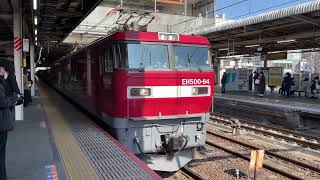 宇都宮線貨物 列車番号不明 EH500 3型牽引 大宮駅通過