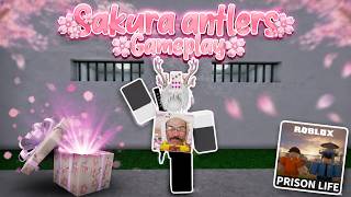Using the new Sakura Antlers Roblox Prison Life Gameplay