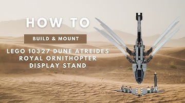 Uniquedisplay Display Stand for Lego 10327 Dune Atreides Royal Ornithopter – Assembly Tutorial