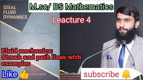 Fluid Mechanics: Streak and Path lines examples with solution/Urdu/Hindi/Dr.Nawazish Ali Shah/Lec 3
