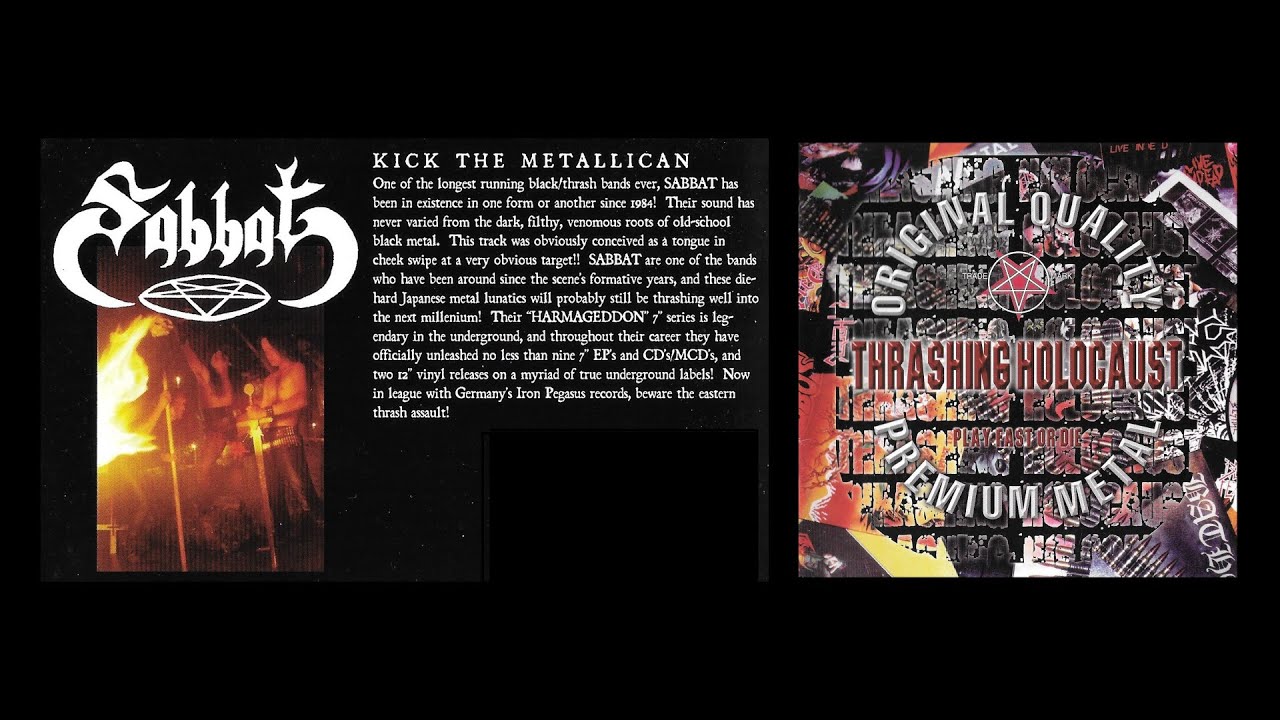 SABBAT (Japan) "Kick the Metallican" from Thrashing Holocaust Comp. (1999) | black thrash metal