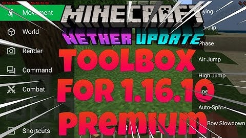 [NEW] PREMIUM TOOLBOX FOR MCPE 1.16.1 (Minecraft Official Nether Update Hack) 2020 WORKING