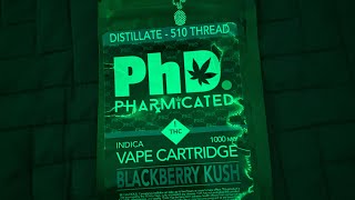 Dispensary cart review phd pharmicated blackberry kush
