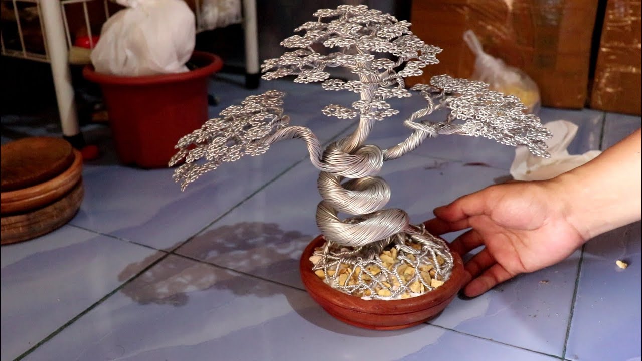 Cara Memasang Bonsai  Kawat Ke pot  YouTube