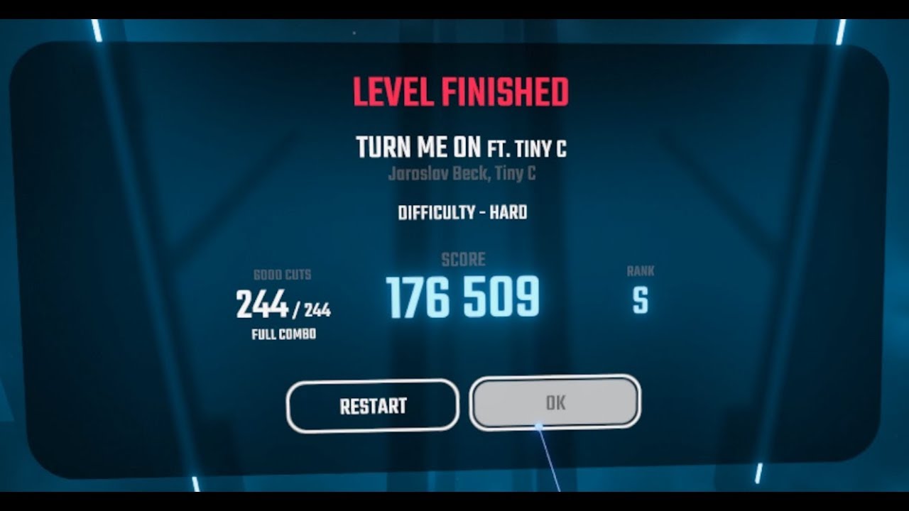 Beat Saber - TURN ME ON (ft. Tiny C) [HARD, S rank]