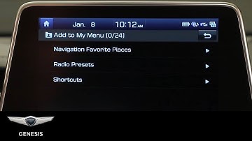 Customize Your Menu I Genesis G70 | How-To | Genesis USA