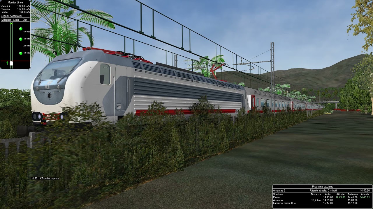 OPEN RAILS ITALIA IC 551 ROMA REGGIO CALABRIA - YouTube