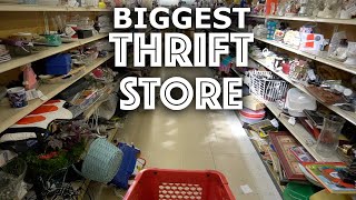 BIGGEST THRIFT STORE I've Ever Seen. I Can't HANDLE IT. | Thrift with Me for Ebay | Reselling