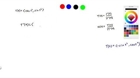 Find the unit tangent vector 𝐓 and the principal unit normal vector 𝐍 for the fol…
