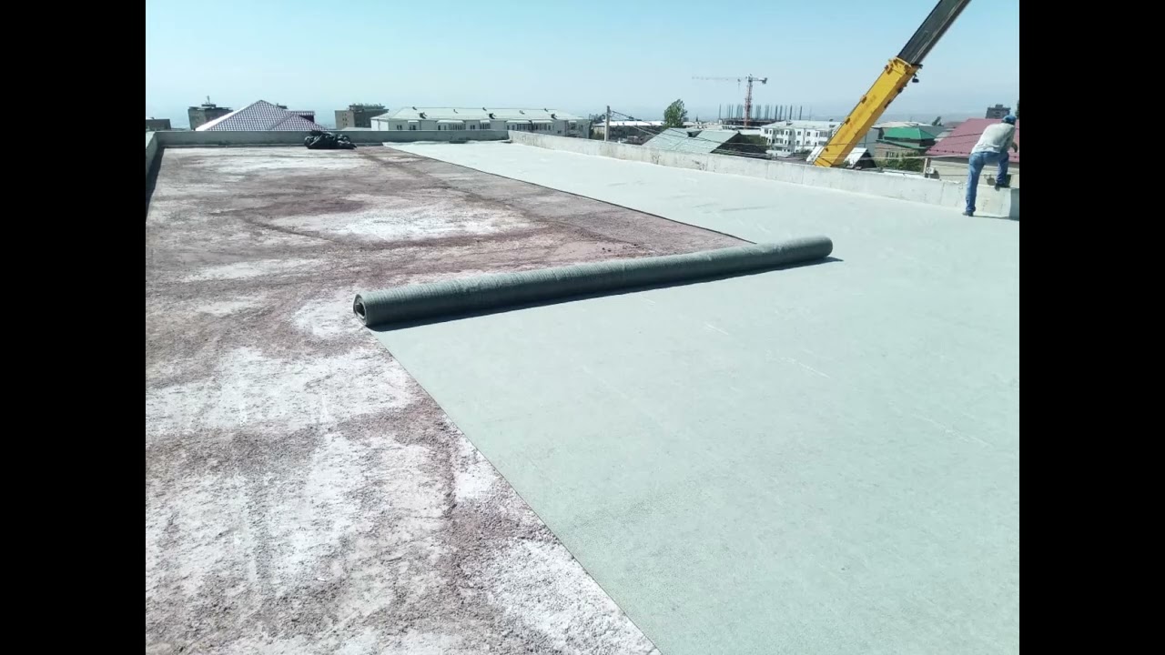 Հիդրոմեկուսացված և դրենաժ ապահոված հարթ տանիք Ինժեներական Կենտրոնի մասնաշենքին