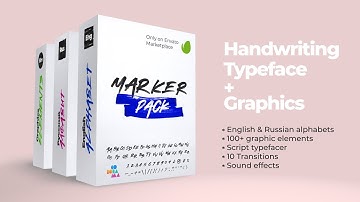 Handwriting typeface - After Effects template.