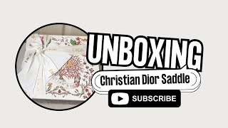 Read All About It: Dior Newspaper Print Saddle Bag Unboxing
