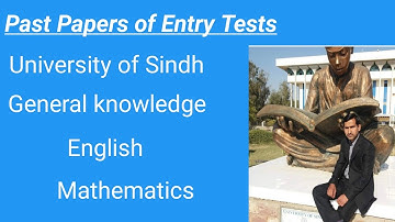 Sindh University Past papers of Entry Test Solved
