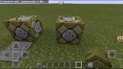 Command blocks: gamemodes mcpe