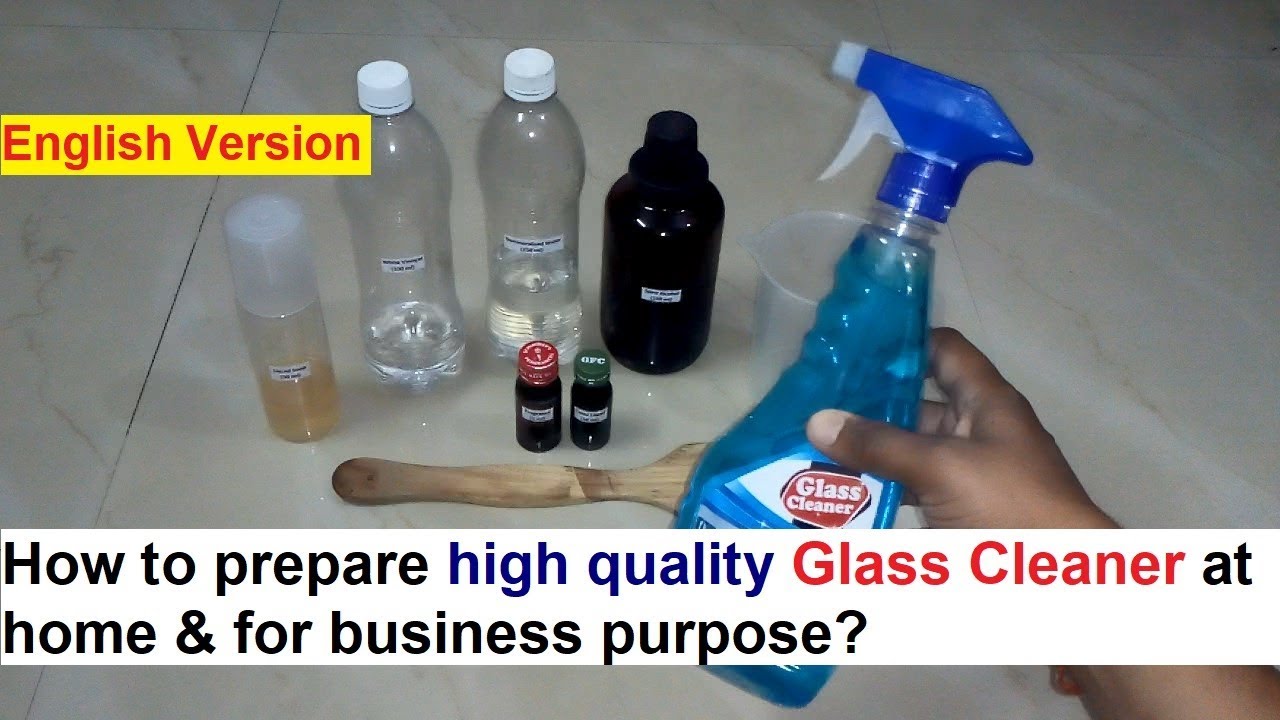Glass Cleaner Making Process 100 Real Formula YouTube